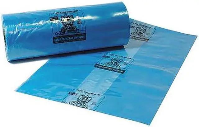 Alt view image 2 of 2 - ARMOR POLY PVCIBAG4MB544496COEX-D 54" x 44" VCI Bags, 4 mil, Blue, PK 25