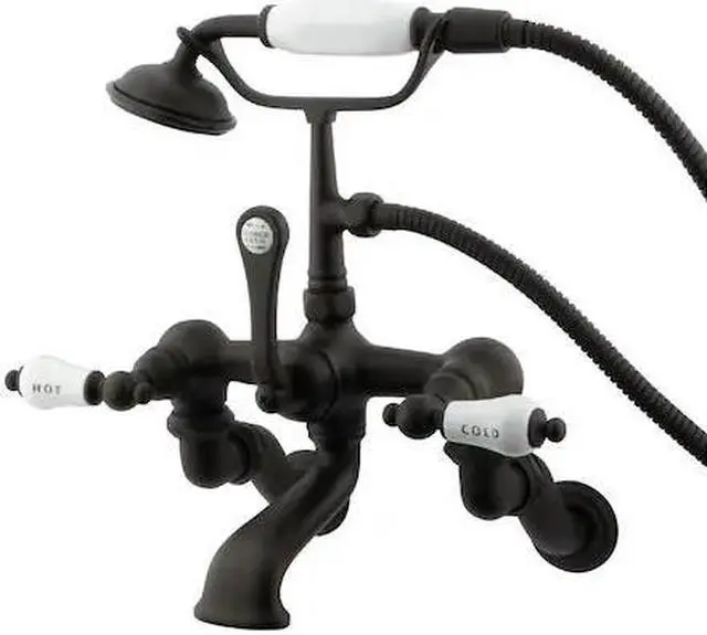 Alt view image 6 of 7 - Kingston Brass CC461T5 Clawfoot Tub Filler , Faucet, Oil Rubbed Bronze