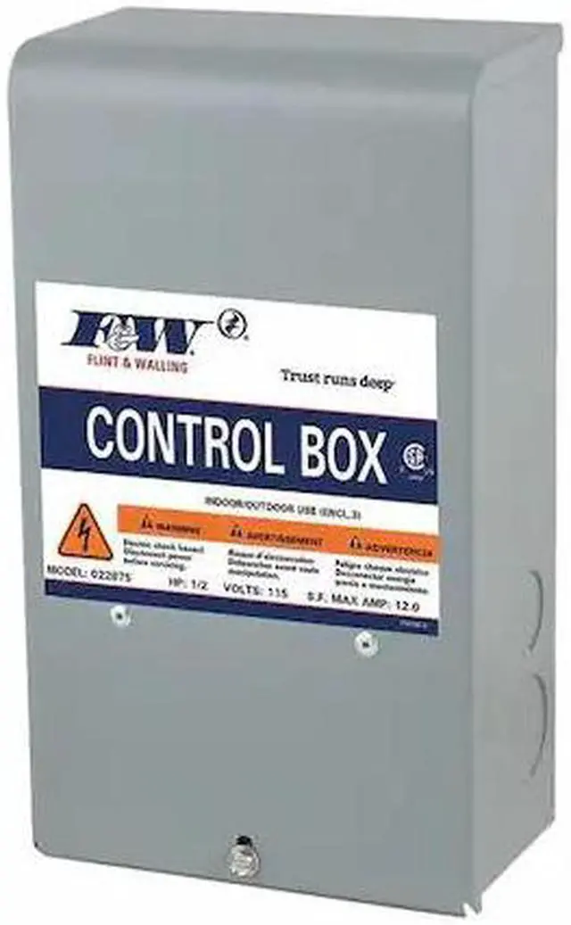 Main image of FLINT & WALLING 022878 Motor/Pump Control Box,1 Phase,230V,3.2A