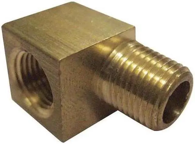 Main image of ZORO SELECT 6AYU4 Brass 90 Degrees Street Elbow, MNPT x FNPT, 1/2" Pipe Size 10
