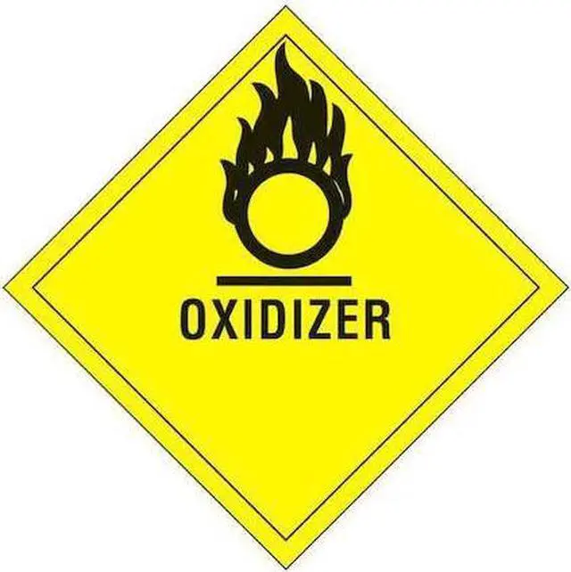 Main image of TAPE LOGIC DL5820 Tape Logic® Labels, "Oxidizer", 4" x 4, Black/Yellow, 500/Roll