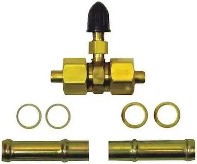Alt view image 8 of 8 - SUR&R SV516 Schrader Valve,For 5/16" Fuel Lines