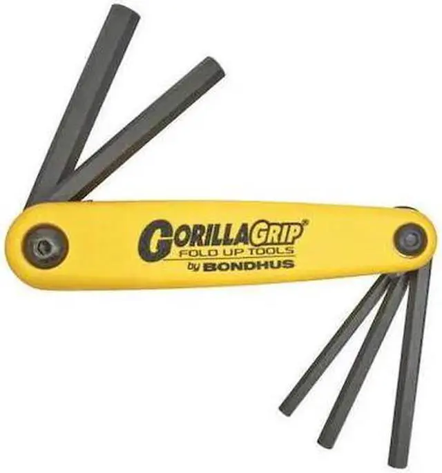 Alt view image 2 of 8 - Bondhus 116-12585 3-16 Inch-3-8 Inch Gorilla Gripfold-Up Tool Set