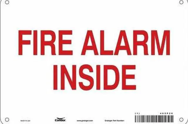 Main image of CONDOR 465P26 Safety Sign,10" Wx7" H,0.004" Thickness