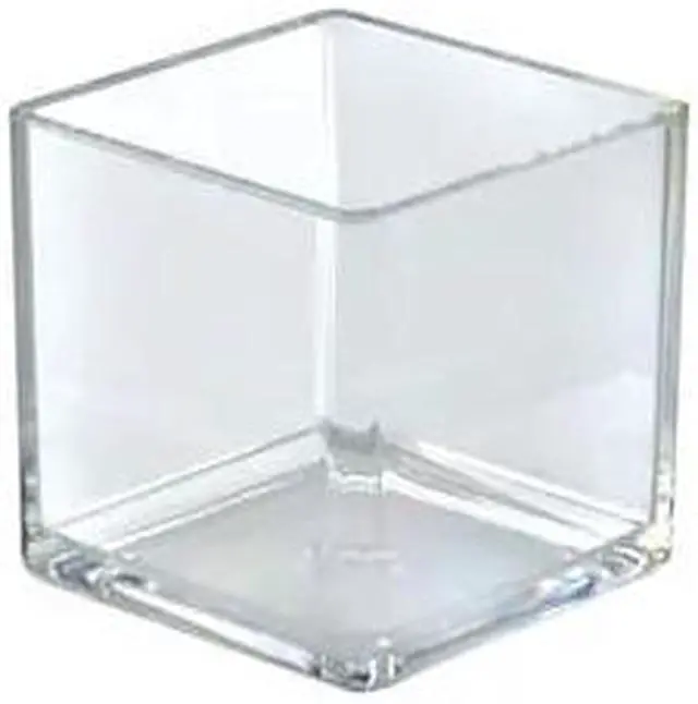 Main image of AZAR DISPLAYS 556304 4" Deluxe Clear Acrylic Cube Bin, PK4