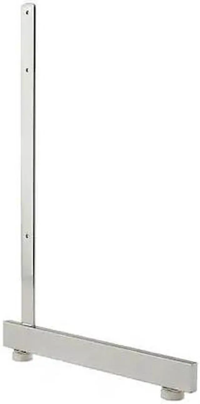 Alt view image 2 of 2 - ECONOCO GL512/C L-Shaped Leg for Grid Panel, Chrome, 12PK