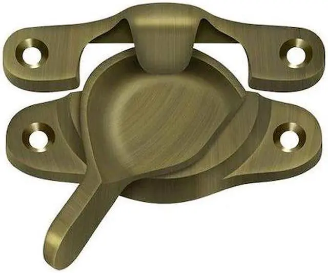 Main image of DELTANA WLS9U5 Window Sash Lock, 1-1/16" X 3" Antique Brass