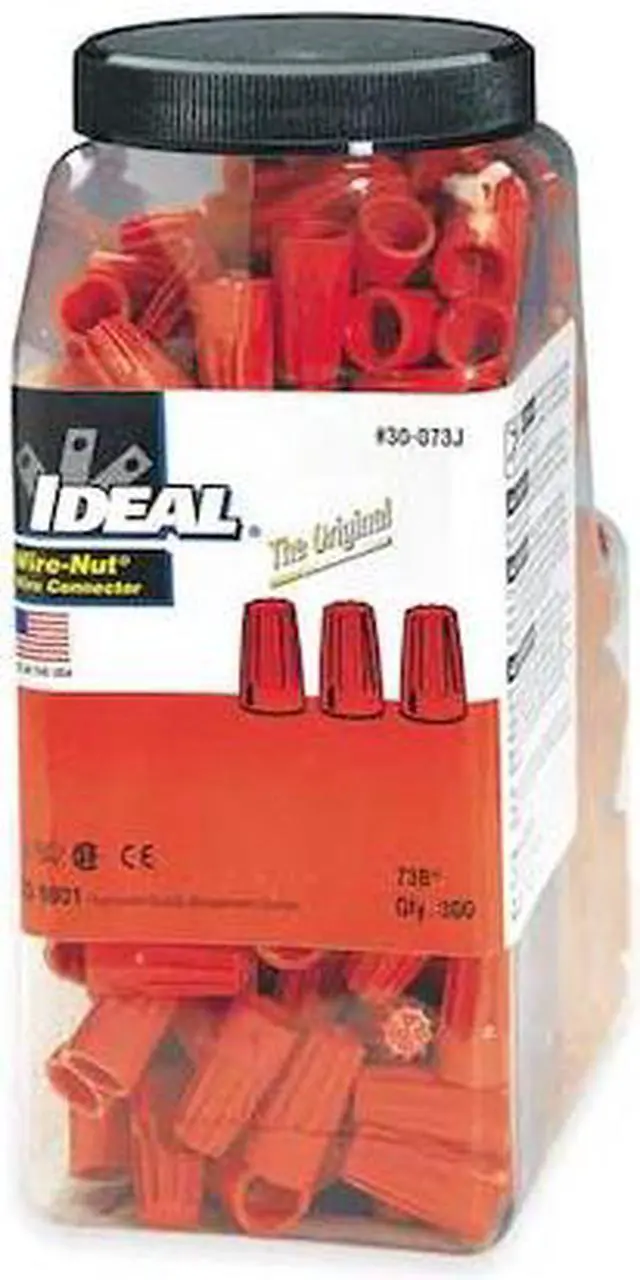 Alt view image 3 of 5 - Wire Connector Nut, 73B, Orange, PK 300