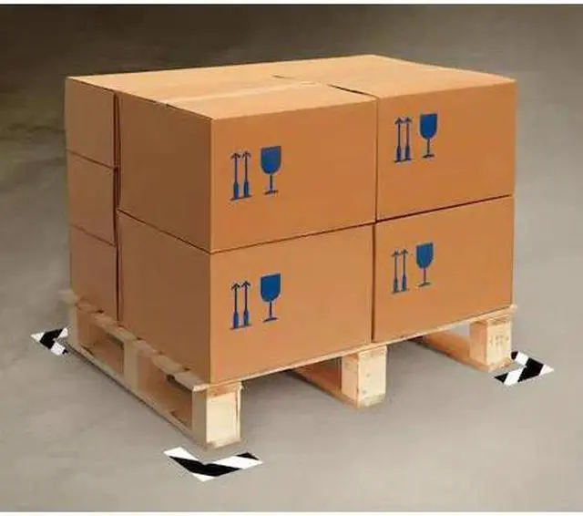 Alt view image 2 of 3 - MIGHTY LINE ANGLEB&AMP;W Floor Marking Tape, vinyl, Striped, Black, White, 2 in