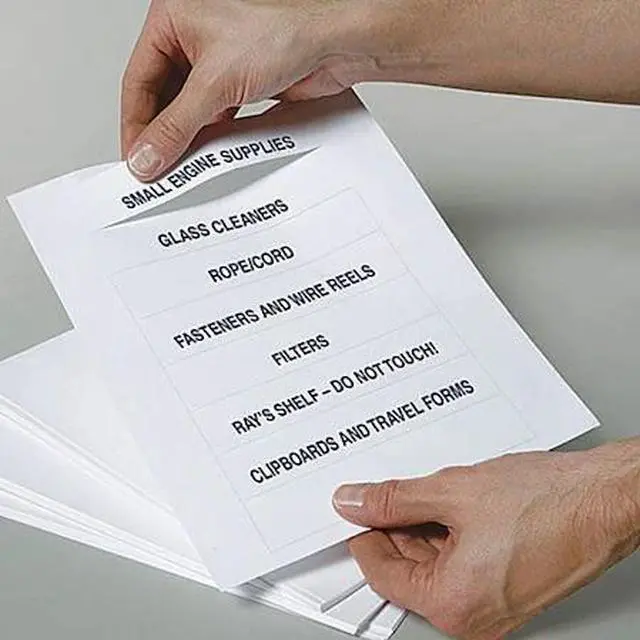 Main image of HOL-DEX LI-120-8 Label Replacement Insert Sheets,PK50