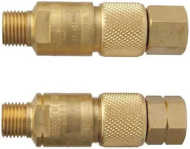 Main image of VICTOR 0656-0000 Hose Quick Connect, Brass, 9/16in-18, PK2