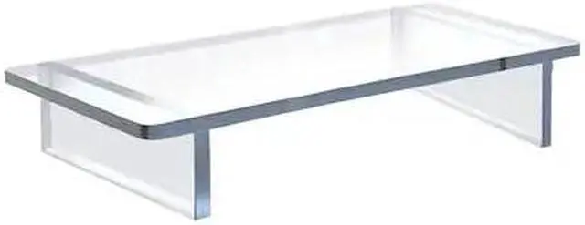 Main image of AZAR DISPLAYS 515373 Clear Acrylic 22"W x 3"H 1/2" Thick Riser w/ Bumpers
