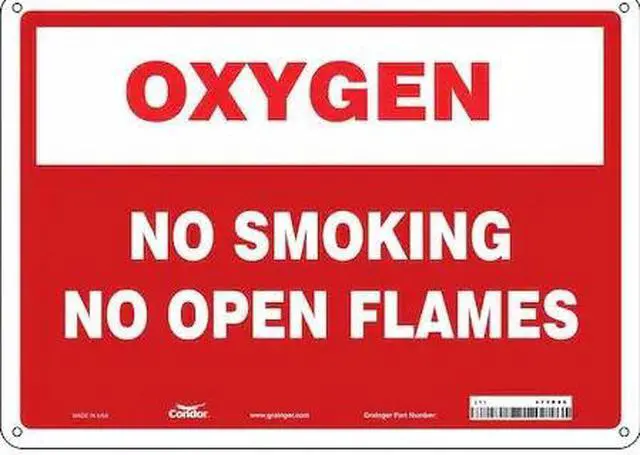 Main image of CONDOR 473N86 Safety Sign, 10" H, 14 in W,  Horizontal Rectangle, English,