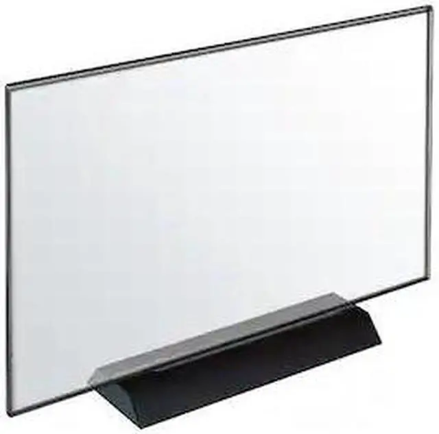 Alt view image 3 of 5 - Azar Acrylic Frame Sign Holder on Weighted Black Base (108806)