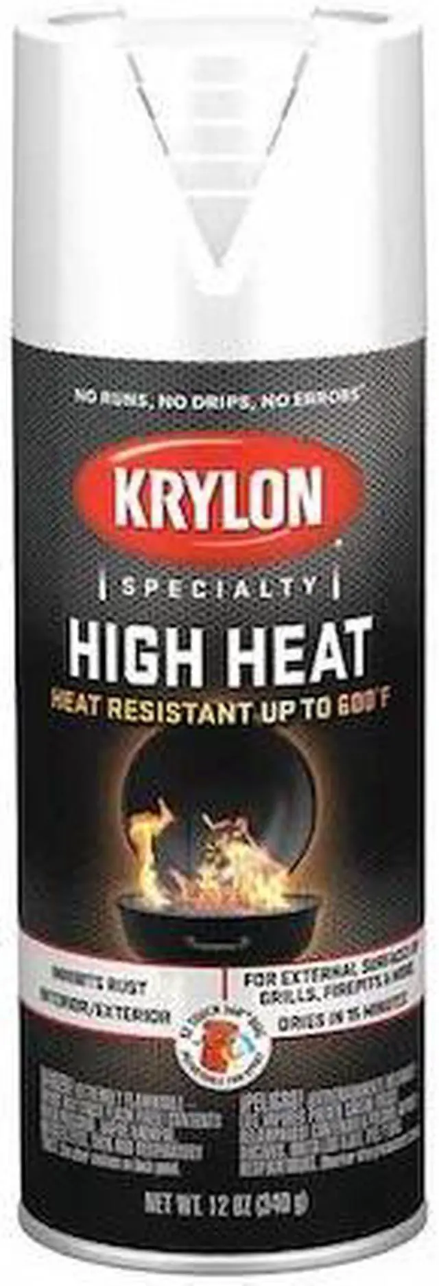 Alt view image 5 of 5 - KRYLON K01505777 Spray Paint, White, Flat, 12 oz.