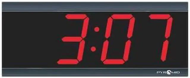 Alt view image 2 of 2 - PYRAMID 9D34BR 11-1/4" Digital LED Wireless Synchronized Clock, Black