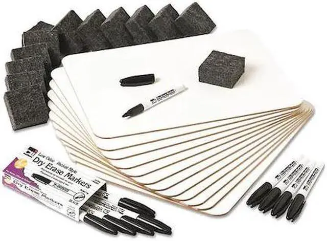 Alt view image 11 of 11 - Charles Leonard 35036 Lapboard Class Pack, Dry Erase Boards, 9 X 12, White, 12/Kt