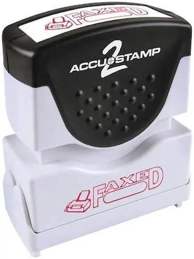 Main image of ACCUSTAMP 2 038848 Microban Message Stamp, Faxed, 3/16"