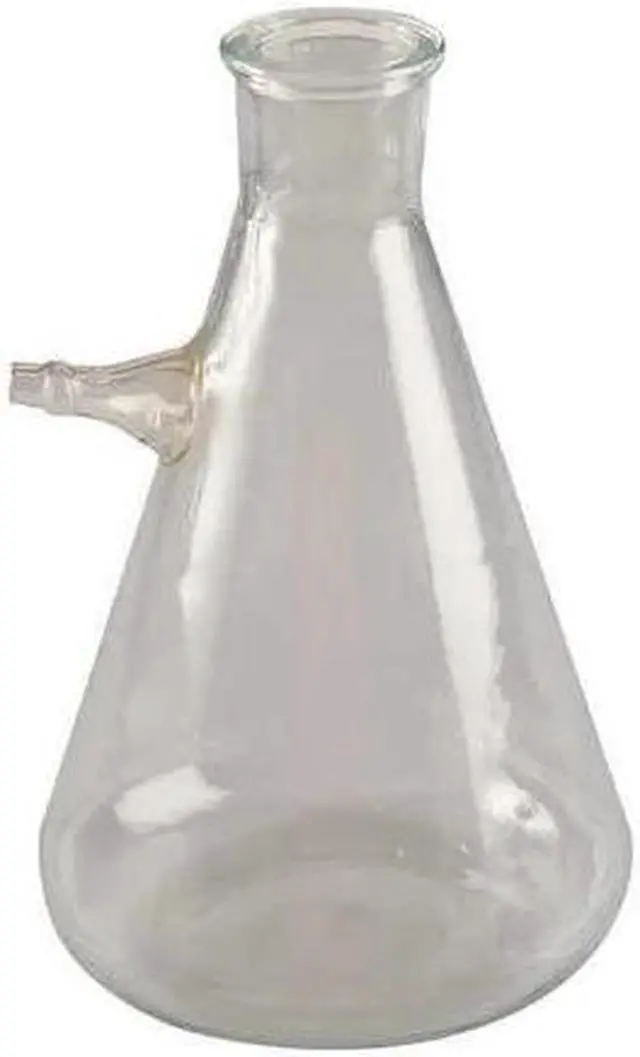 Main image of LAB SAFETY SUPPLY 5YHK2 Filtering Flask,Side Tube,250 mL,PK10