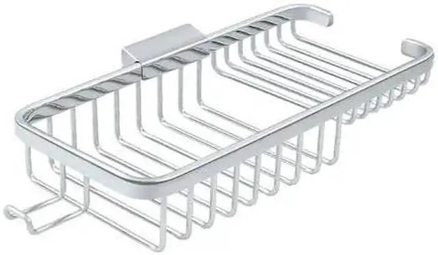 Main image of DELTANA WBR1051HU26 Wire Basket, 10" Rect/Com With Hook Bright Chrome