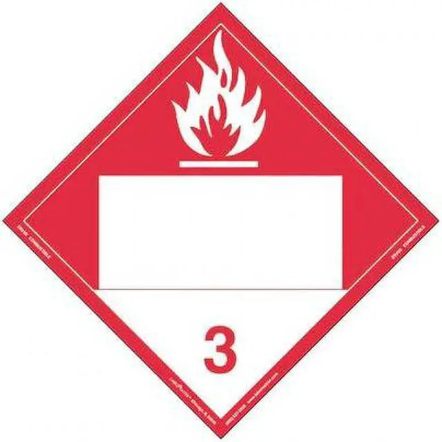 Main image of LABELMASTER ZRV9B Combustible Liquid Placard,Vinyl,PK25