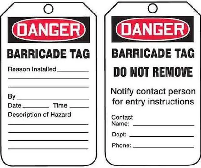 Alt view image 2 of 2 - ACCUFORM TAB104PTP Danger Tag,5-3/4 x 3-1/4,PK25