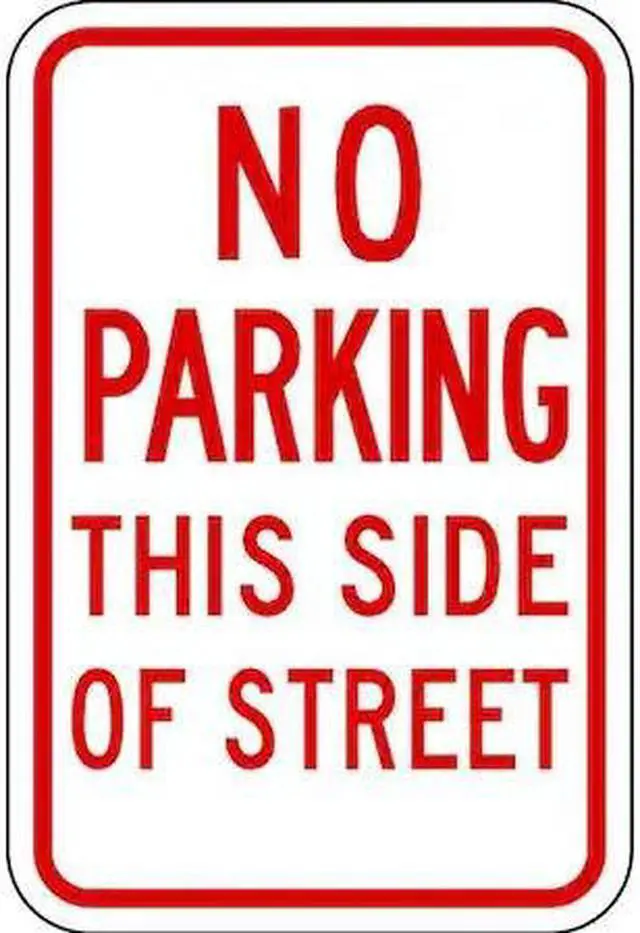 Alt view image 2 of 2 - LYLE LR7-36-12HA No Parking This Side Sign,18" x 12, LR7-36-12HA