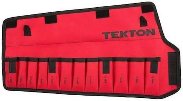 Alt view image 3 of 8 - TEKTON ORG27212 Stubby Comb. Wrench Pouch,8-19mm,12 Tool, Woven Polyester