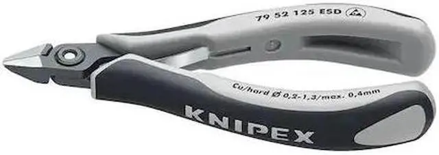 Main image of KNIPEX 79 52 125 ESD 5 in 79 Diagonal Cutting Plier Standard Cut Pointed Nose