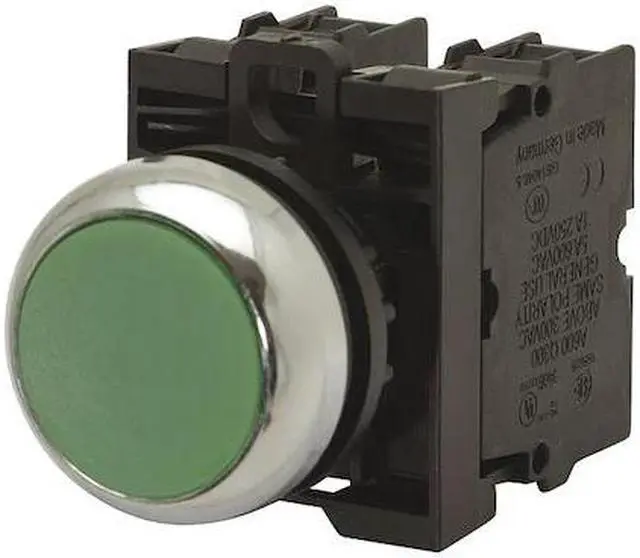 Main image of EATON M22-DL-G-K20-G Illuminated Push Button, 22.5 mm, 2NO, Green