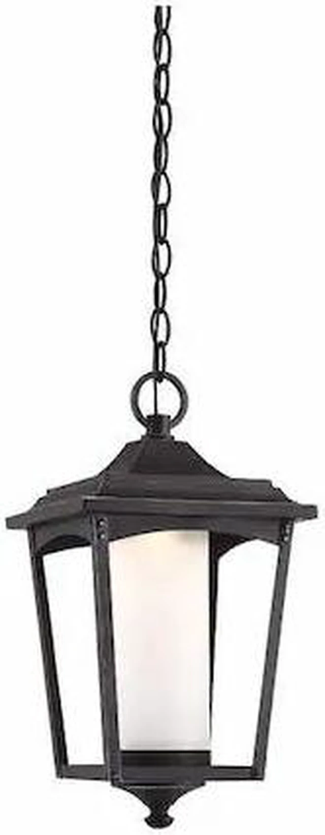 Main image of NUVO 62-824 Essex Hanging Lantern Sterling Black Finish
