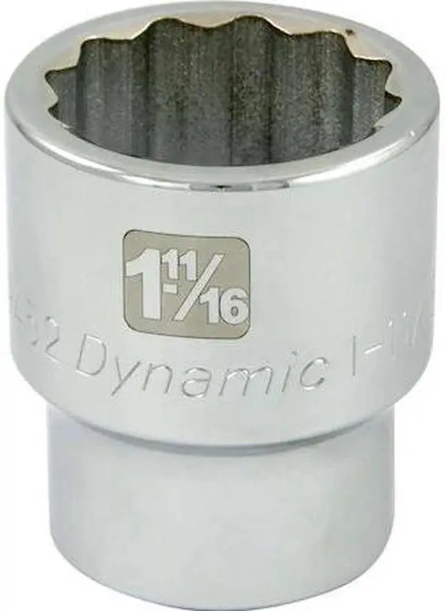 Main image of DYNAMIC D099452 1" Drive, 1-11/16" SAE Socket, 6 Points