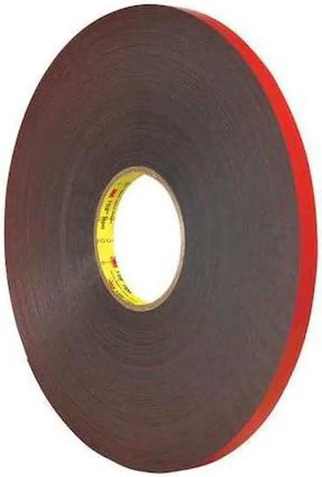 Main image of 3M VHB592501R 3M 5925 VHB Tape, 25.0 Mil, 1" x 5 yds, Dark Gray, 1/Case