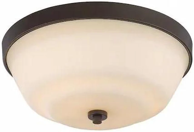 Main image of NUVO 60-5904 Willow 2-Light Flush Fixture with White Glass