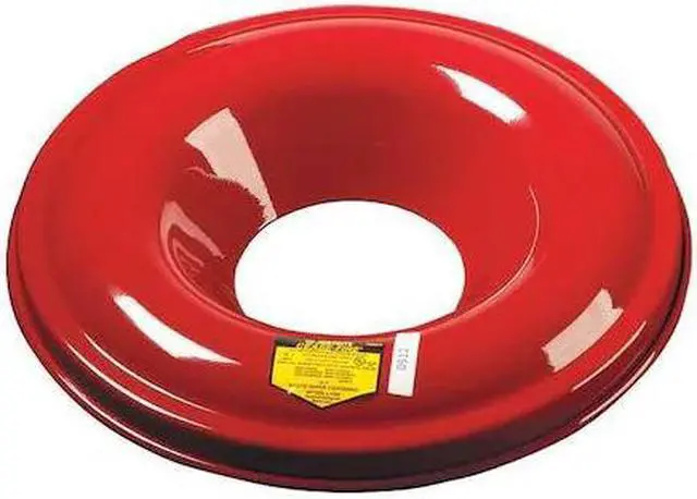 Main image of JUSTRITE 26355 Utility Drum Top,Cease-Fire,Red,Metal