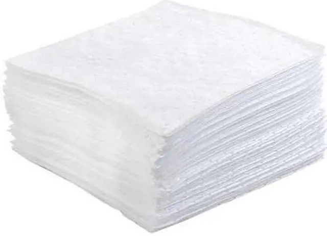 Alt view image 2 of 7 - BRADY OP50 Sorbent Pad, 41 gal, 30 in x 30 in, Oil, White, 50 PK