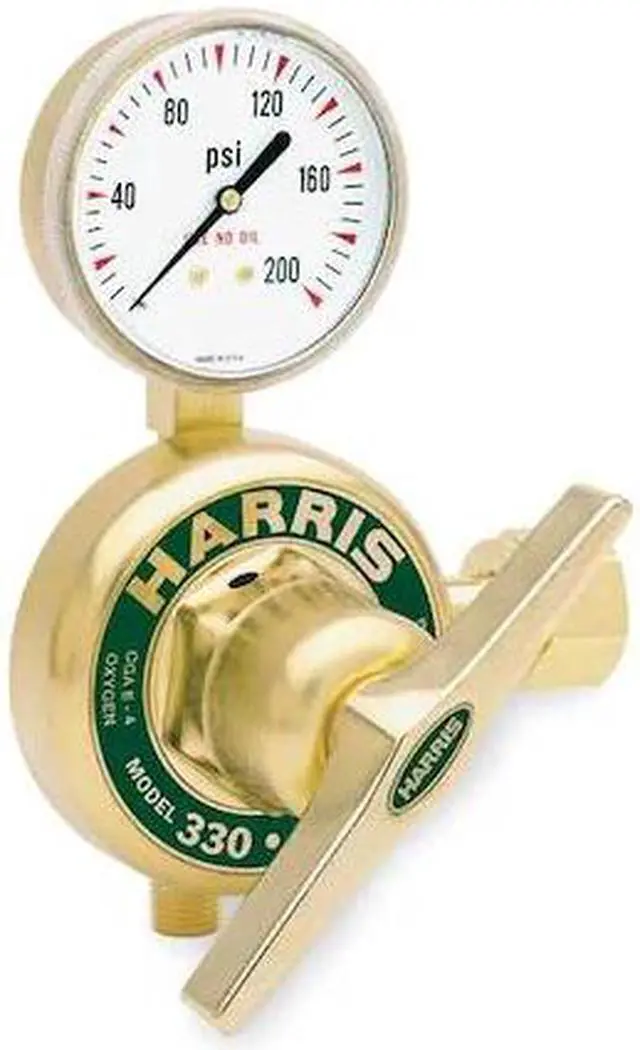 Alt view image 3 of 3 - HARRIS 330-500-580 Gas Regulator, Argon, Nitrogen, Single Stage, 0.965"-14