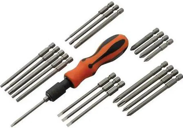 Main image of DYNAMIC D062506 Tools 21 Piece Screwdriver Set W/ Removable Bits, Comfort Grip