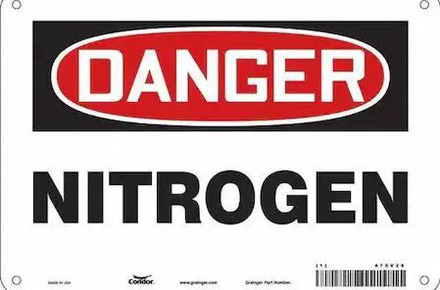 Main image of CONDOR 470V28 Safety Sign, 7 in Height, 10 in Width, Aluminum, Vertical
