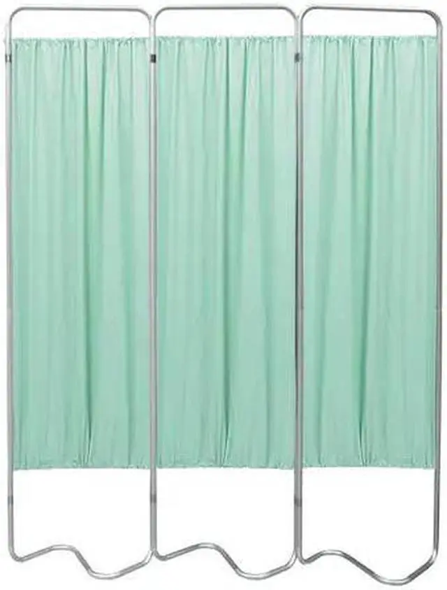 Main image of OMNIMED 153053-15 3 Section Beamatic Privacy Screen with Vinyl Panels, Green