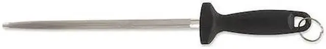 Main image of Crestware 12" Steel Sharpening Steel, Black   KN10