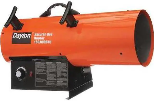Main image of DAYTON 3VE56 Portable Gas Torpedo Heater, Natural Gas, Intermittent Spark, 11
