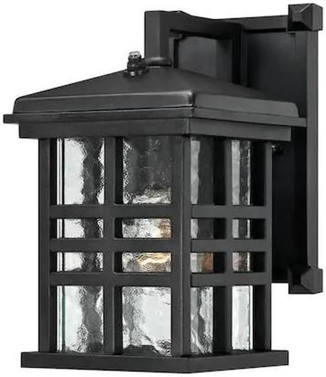 Alt view image 2 of 6 - Westinghouse 6204500 Caliste One Light Outdoor Wall Lantern with Dusk to Dawn Sensor, Textured Black