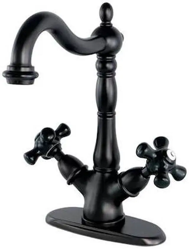 Main image of KINGSTON BRASS KS1495PKX KS1495PKX Duchess 2-Handle Vessel Sink Faucet, Oil