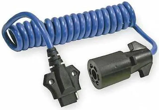 Main image of REESE 74686 Coiled Adapter,7-Way Blade To 4-Flat