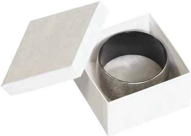 Main image of PARTNERS BRAND JB332W Jewelry Boxes, 3 1/2" x 3 1/2" x 2", White, PK100