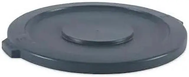Alt view image 3 of 10 - Boardwalk Lids for 32-Gal Waste Receptacle Flat-Top Round Plastic Gray