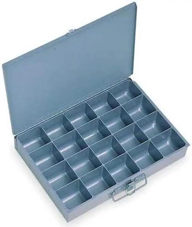 Alt view image 2 of 5 - DURHAM MFG 206-95-D939 Steel, 20 compartments, 9 7/8 in D x 2 1/8 in H x 13 5/8