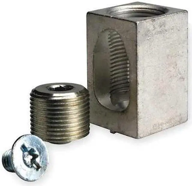 Alt view image 2 of 2 - SQUARE D AL400LA Mechanical Lug, 600 kcmil Max, 1 Conductor, Tin-Plated Aluminum