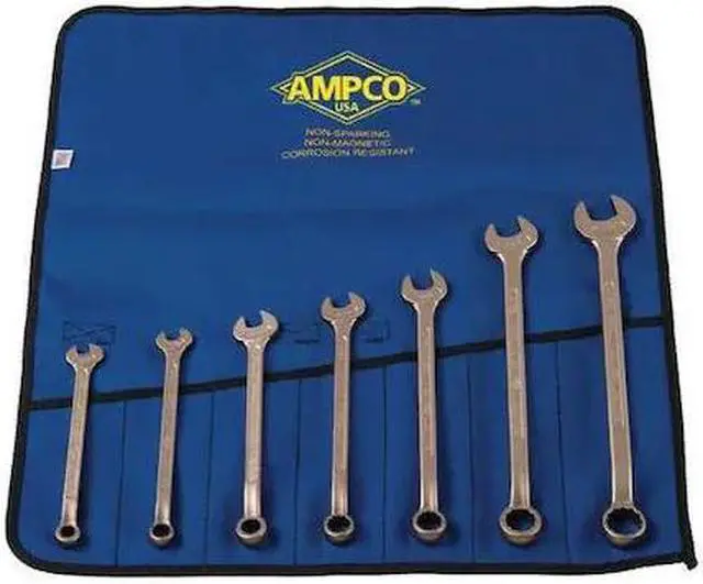 Main image of AMPCO SAFETY TOOLS M-41M Combo Wrench Set,8-22mm,7 Pc